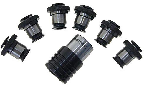 KATSU Industrial Quick Change Tapping Chuck Collet Set M3 to M12, 7 Pieces, B16 Taper Hole, for Milling Drilling Lathe Tapping Machines Drilling Machines Electric Tools 105203