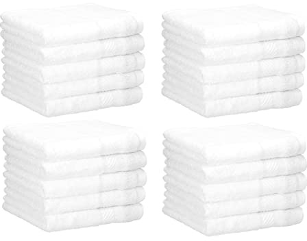 Betz 20 Lavette salvietta asciugamano per il bidet Palermo 100% cotone misure 30 x 30 cm colore bianco