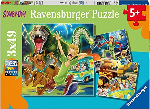 Ravensburger Scooby DOO Puzzles im 3er-Pack | Für Kinder ab 5 Jahren | Geschenk für Mädchen ab 5 Jahren | 3 x 49 Teile | Kinderpuzzles 21 x 21 cm