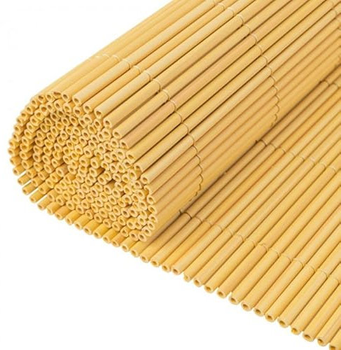 Grindi Balkon Sichtschutz 150x500 cm - PVC Sichtschutzmatte - Sichtschutz Zaun - Sichtschutz Garten, Terrasse - Sonnenschutz Balkon - runden Röhrchen - Zaun Garten - Zaunblende - Zaunverkleidung