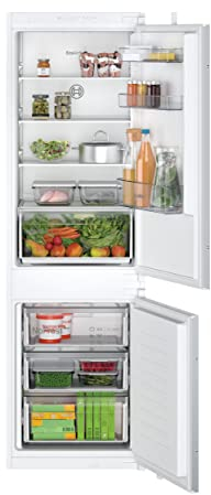 Bosch KIN86NSE0G Fridge Freezer with sliding hinge, NoFrost, MultiBox Food Preservation System, Eco Airflow, Integrated, 177.2 x 54.1cm