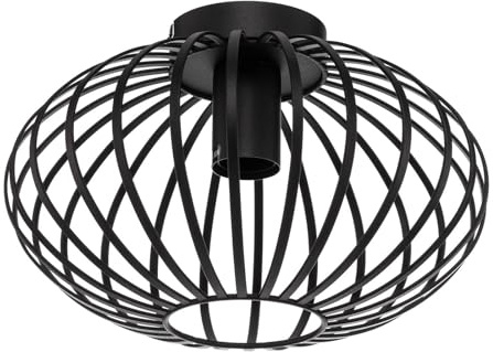 Lindby Deckenlampe Maivi (Modern) in Schwarz aus Metall (1 flammig, E27) - Deckenleuchte Lampe Wohnzimmerleuchte