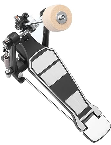 Metall Schlagzeug Satz Pedal als Einzelfußtritt für Profischlagzeuger | Ersatzteil, Fußgefühl, Zubehör für Bassdrum, Robustes Metall, Kompakte Bauart Zufällige Farbe