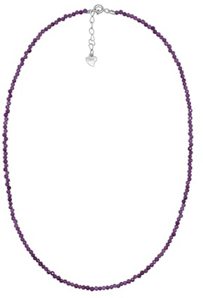 Rubin Halskette 925 Silber Natürlicher Edelstein Schmuck 2mm Neu
