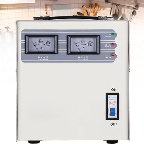 ROGHA Stabilizzatore di Tensione Automatico, Tensione Ca in Uscita 220V Regolatore con 6 Protezioni Principali, Regolatore/Stabilizzatore di Tensione Monofase,3KVA
