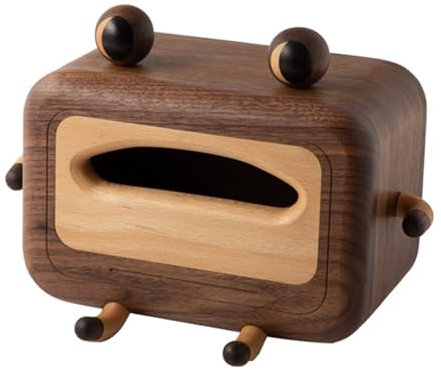Taschentuchbox aus Holz für Zuhause, Büro, Auto, dekorativer Papierhalter mit elegantem Holz-Finish