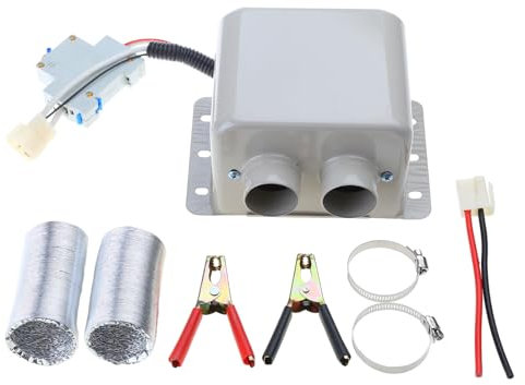 HDOYTXXM Calefacción automática de aire caliente soplador de aire caliente ventilador eléctrico secador de parabrisas Desempañamiento Demister Descongelador 800W 2 agujeros removedor de escarcha
