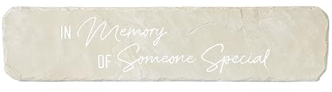 Pavilion Gift Company - Someone Special - 16 Cement Weatherproof Remembrance Grief Memorial Bereavement Indoor Outdoor Someone Special Garden Stone