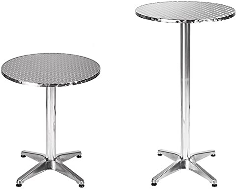 Outdoor Garten Esstisch Bistro Runder Stehtisch Höhenverstellbar Stehtisch Klappbar