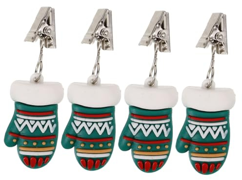 OSALADI 4 Stück Tischdeckengewichte Mit Klemmen Dekorative Weihnachts Tischdeckenhalter Aus Stabilem Material Windfest Für Party Outdoor Und Zuhause