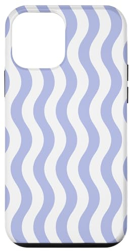 Cielo Lilla Strisce Ondulate Seamless Pattern Minimal Estetica Custodia per iPhone 12 mini