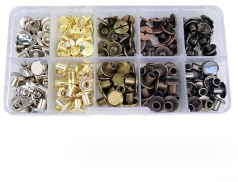 Lot de 100 rivets en cuivre pour vêtements, vestes, jeans et loisirs créatifs