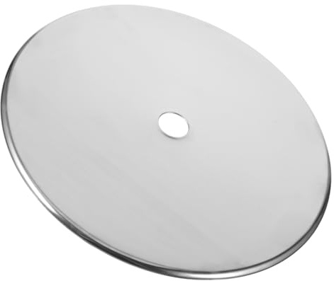 Anillo para Estufa de Inducción de Acero Inoxidable, 28, 5cm | Placa Adaptadora para Placa de Inducción, Diseño Anti Desbordamiento, Fácil Limpieza, Color Plata