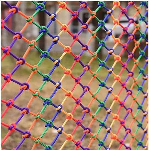 Red de carga para escalada, red de seguridad, red de parque infantil para escalada, red de seguridad de carga para niños y adultos, protección segura para interiores y exteriores (cuerda de 6 mm con