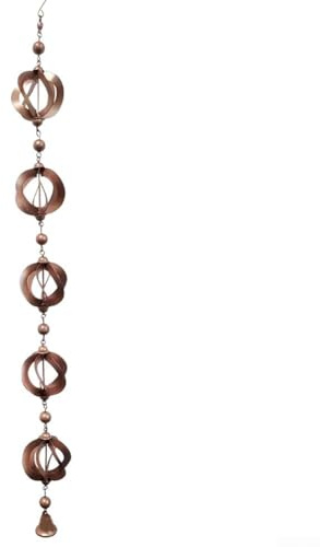 Catena rotante in ferro per la pioggia, per balconi e cortili, design a campana che aggiunge elemento decorativo e guida il flusso d'acqua dalle grondaie