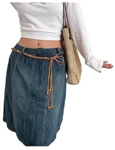 ITRHJTGP Corda in vita Corda in vita intrecciata Cintura con perline in corda di canapa nappa personalità sottile Multifunzionale per abiti(Khaki)