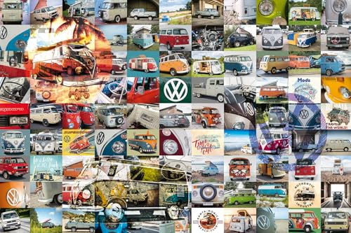 Ravensburger Puzzle Volkswagen 99 Bulli Moments - 3000 Teile Puzzle | 3000 Teile, Volkswagen Puzzle, Erwachsenenpuzzle, Geschenk für Frauen und Männer