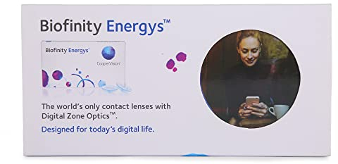 Biofinity Energys - Lentes de contacto esféricas mensuales (R 8.6 / D 14.0 / -4.50 Diop), Pack de 3 uds.