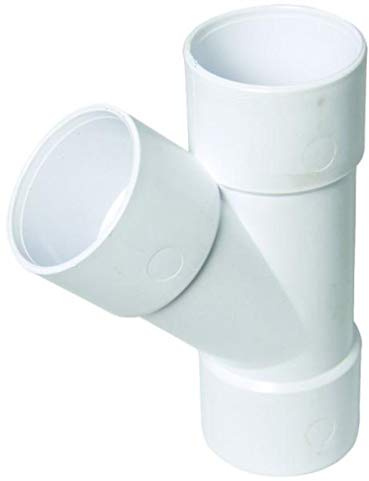 FLOPLAST Solvent White 135 Degree 40mm (43mm) Waste Branch Tee - Bag of 2