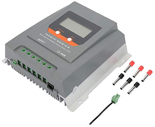 30A Solarladeregler, MPPT Solarladeregler 12V/24V LCD Solarladeregler 390W/780W, Solar LCD Intelligent Panel Batterieregler Laderegler