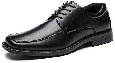DECARSDZ Mens Classic Comfy Modern Oxford Formal Derby Lace Up Dress Shoes Black Use for Business Wedding Formal Dinners Church Services Theatre Performances