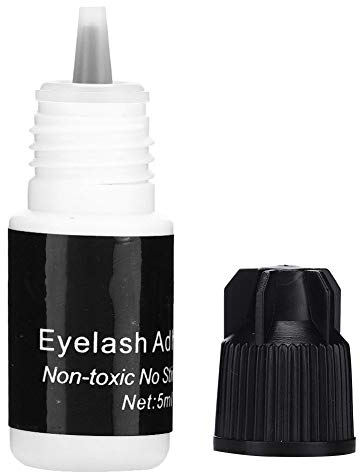 Adesivo professionale nero da 5 ml Adesivo per ciglia a innesto a lunga durata ad asciugatura rapida per forniture di extension semipermanenti