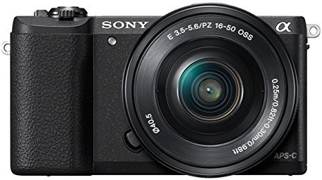 Sony ILCE5100LB.CEC Compact System Camera with 16-50 Lens (24.3 MP, 180 Degrees Tiltable LCD, Fast Hybrid Auto Focus, Noise Reduction Feature, Wi-Fi and NFC) - Black (Renewed)
