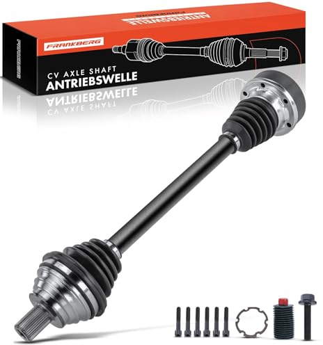 Frankberg Antriebswelle Achswelle Schaltgetriebe 1K0407271DH | Vorderachse, Links, Ohne ABS-ring; Kompatibel mit Golf V 1K1, A3 8P1, Golf Plus 521 5M1, O.c.t.a.v.i.a II 1Z3