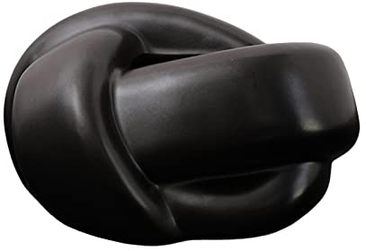 JISADER Caja de pañuelos con Estilo, Funda organizadora, dispensador de pañuelos de Papel, decoración de cerámica, servilletero Facial para Mesa Auxiliar, Negro