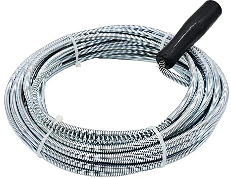 ONE Long Flexible Spring Drain Cleaner | Sink Drain Unblocker Wire Tools for Washbasins, Wastewater Drains, Kitchen Pipes & Other Plumbing Fixture | Flexible Plumbing Snake (7m)