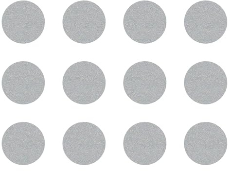 cyclingcolors 12x Abdeckkappen Selbstklebend 40 mm Schrank Regal Bohrloch Abdeckung zum kleben schutzkappen, Aluminium