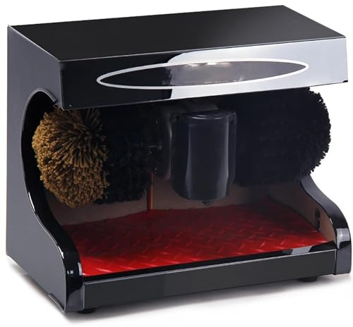 KEULEN Electric Shoe Shine Polisher, Commercial Shoe Polishing Machine, Automatic Induction,Double Combination Brush, Low Noise, Easy Clean, Easy To Clean, for Family Hotel Bank Commercial