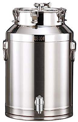WYJRO Edelstahl Gärbehälter Fermenter, Bierbraugerät Behälter für die Fermentation, Ablasshahn, Gäreimer für angepasst an die Vergärung von Maische, Wein und Bier,40 * 74CM/88L