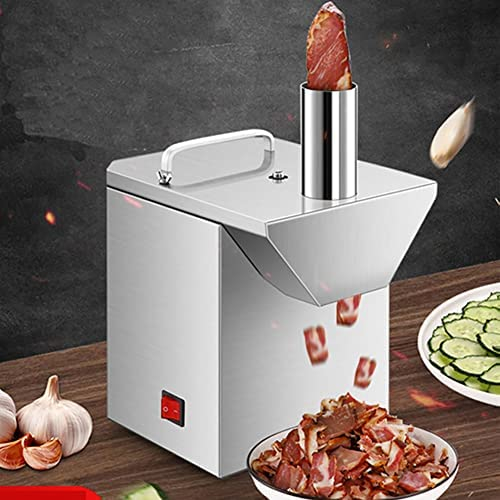Tritatutto e cubettatrice per Verdure, affettatrice Commerciale per Salsicce, prosciutto, Pepe, Aglio, scalogno, affettatrice per Carne da 200 W, affettatrice elettrica per Verdure