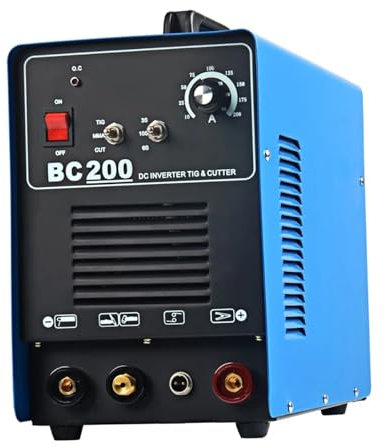 POOIQX Soldadora TIG DC 200A, Cortador de Plasma 50A, Soldador 200A MMA, máquina de Soldadura multifunción 3 en 1,Mejora De La Eficiencia Operativa