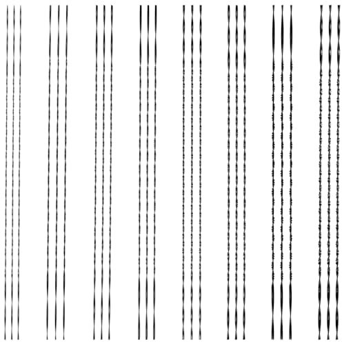 24 pezzi lame per sega da traforo con denti a spirale Nr. 1/2/3/4/5/6/7/8 Lame per sega da traforo 130 mm per legno e plastica e metallo taglio su tutti i lati