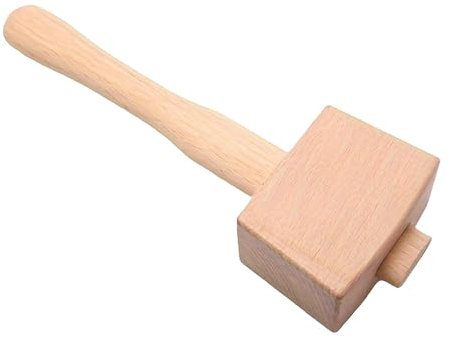 Colcolo Martello da carpentiere in legno con manico, utensile manuale per falegname, martello manuale per legno per intaglio del legno