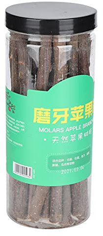 KIMISS des Bâtons de Mastication Naturels de Bois de Pommiers pour Les Petits Animaux de Compagnie - Les Jouets de Dents de Hamster et Les Friandises à Mastication pour Les Rongeurs et