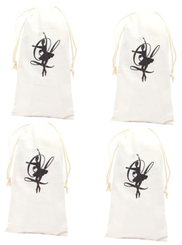 ifundom 4 Stück Aufbewahrungstasche Für Tanzschuhe Mädchen Tanztasche Ballett Schuhtaschen Aus Stoff Beutel Für Tanzschuhe Tanzschuhtasche Tanzschuh Organizer Segeltuch
