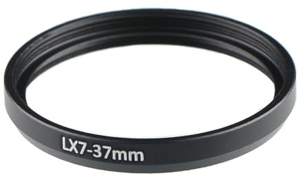 Keabroir 37mm Lens Filter Adapter Ring Metal Converter Compatible for Lumix DMC-LX7 for 37mm Filter, Lens Cap, Wide-Angle Lens, telephoto Lens, Macro Lenses and Other Accessories - 37LX7