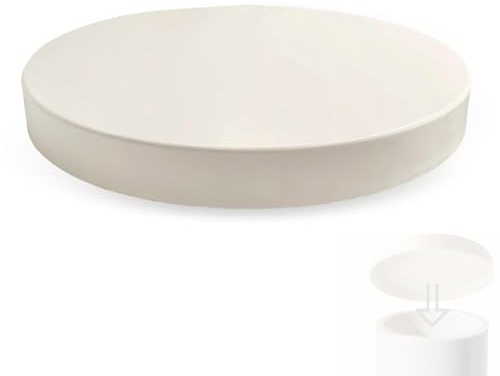Lüftungsrohr Abdeckung Endstück Stopfen für Drainagerohr DN 160 - Muffenstopfen Ideal für Zum Verschluss von Drainagerohr Abflussrohr 160mm, PVC Abdeckung, Rohr Deckel, Endkappe (1 Stück, Off Weiß)