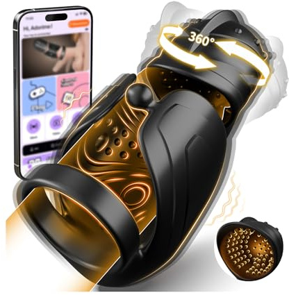 Masturbatore per Pene Automatico Sex Toys per Uomini - Vibratoreper Uomo Professionale con Testa Oscillante a 360° e Forte Vibrazione, Masturvatore per Uomo Ingrandimento Pene Sexytoysys Coppia