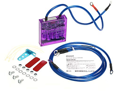 Sibomtex, stabilizzatore di tensione digitale per auto, universale, 12 V, raddrizzatore elettrico con cavi di messa a terra e kit di montaggio