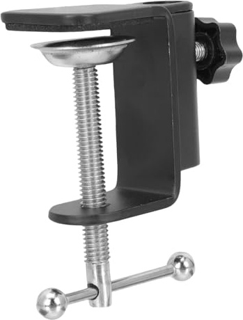 Aluminiumlegierung Mikrofonhalterung mit Robuster Klemme für Tischmontage | Abs und Aluminiumlegierung, Schwarz, für Öffentliche Veranstaltungen und Schule, Vielseitig Verwendbar