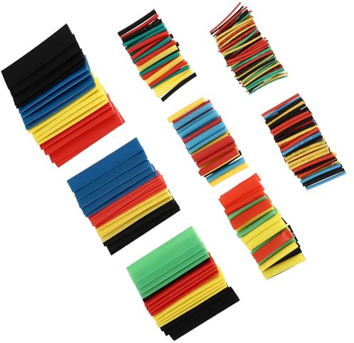 FRCOLOR 328 Pezzi Guaina Termorestringente Isolante per Cavi Elettrici in Plastica Resistente a Temperature Fino a 125°c e Corrosione, per Applicazioni Elettriche e Elettroniche