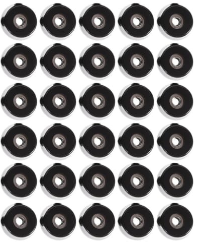 30 Pièces Pieds en Caoutchouc pour Planche à Découper, Noir