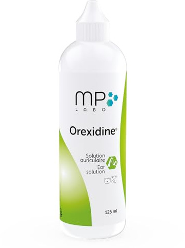 MP Labo Orexidine® 125 ml - Solution Auriculaire pour Chien et Chat