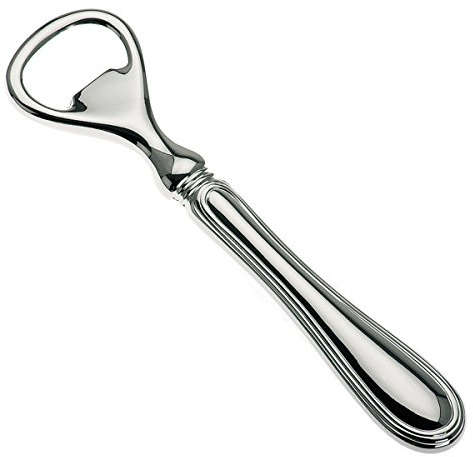 SILBERKANNE Flaschenöffner Kapselheber versilbert – 14,5 cm Premium Silber-Plated – Hochwertige Verarbeitung inkl. Geschenkbox