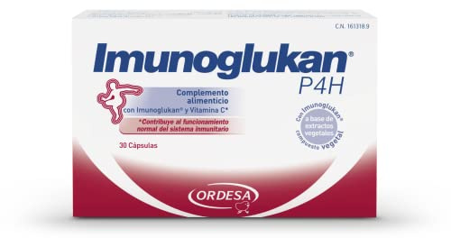 Imunoglukan P4H Cápsulas - Complemento Alimenticio con Vitamina C para Fortalecer las Defensas 30 Comprimidos