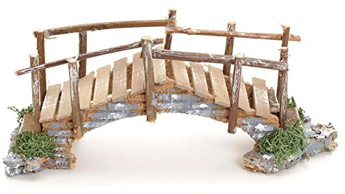Holyart Brücken, Bachläufe und Wasserfälle für Krippen: Brücke für Krippe mit Ufern 10x23x8cm
